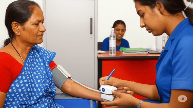 Happy patients illustration